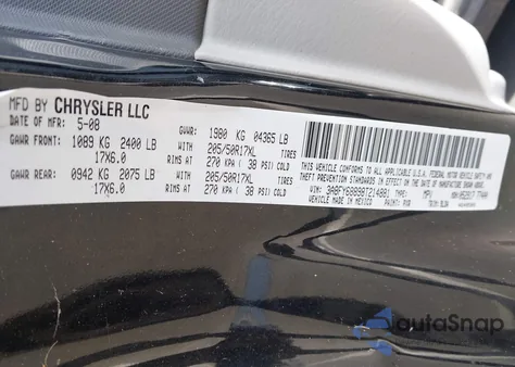 2008 Chrysler Pt Cruiser Limited from USA, damaged, VIN 3A8FY68898T214881